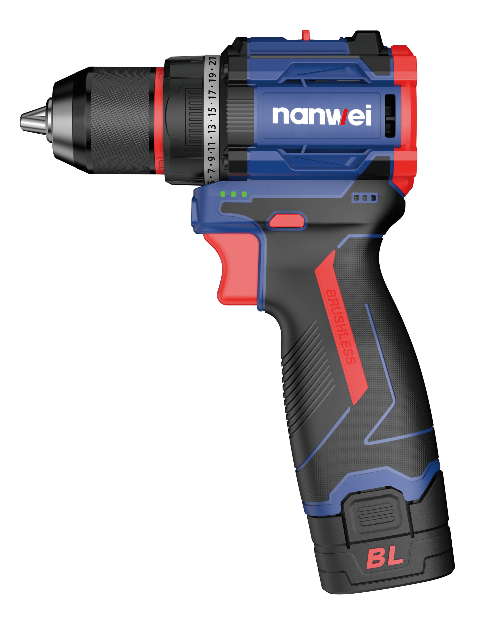 骁将16V无刷双速款锂电钻       NW-D8163